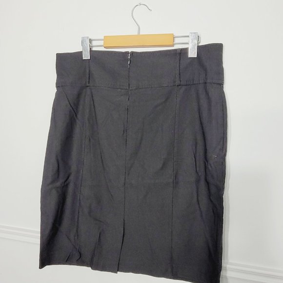 Majora Collection Black Skirt Above Knee Stretch Blend Business Casual Size XL - Picture 4 of 9